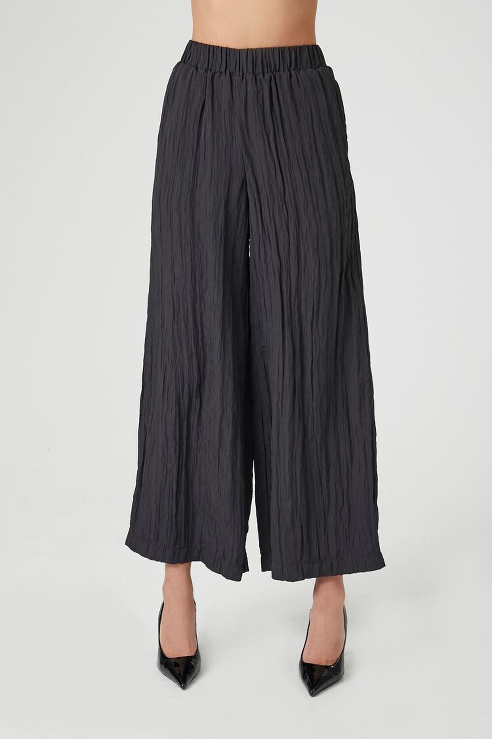 Crinkled Micropleated Culottes